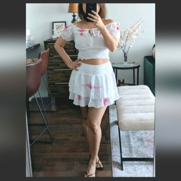 Embroidered skirt and top coord (two piece) - Picture 5 of 6